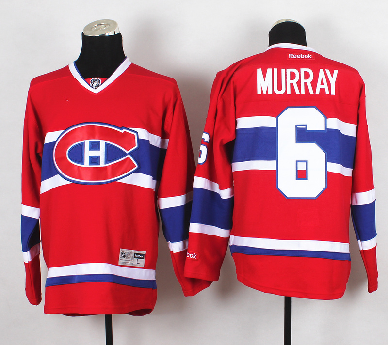 NHL Montreal Canadiens #6 Murray Red Jersey