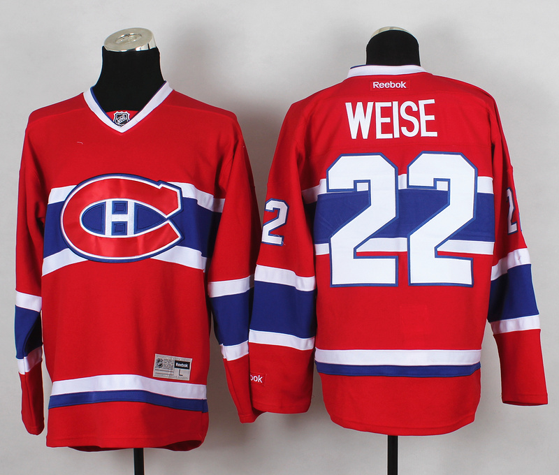 NHL Montreal Canadiens #22 Weise Red Jersey