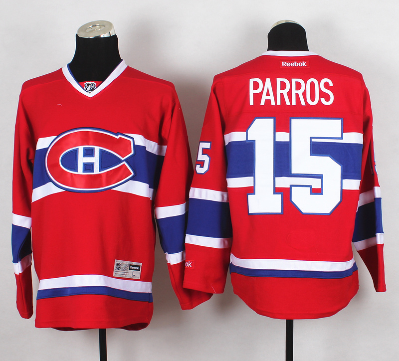 NHL Montreal Canadiens #15 Parros Red Jersey