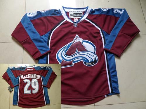 Avalanche #29 Nathan MacKinnon Red Home Stitched NHL Jersey