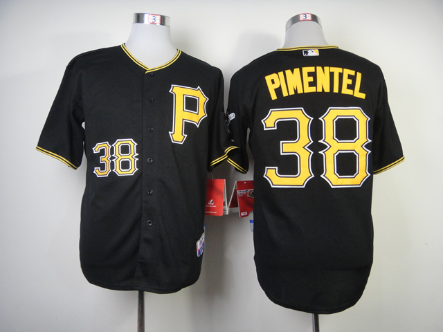 MLB Pittsburgh Pirates #38 Stolmy Pimentel Black New Jersey