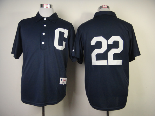 MLB Cleveland Indians #22 Jason Kipnis 1902 Turn Back The Clock Jersey