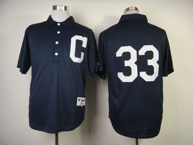 MLB Cleveland Indians #33 Nick Swisher 1902 Turn Back The Clock Jersey