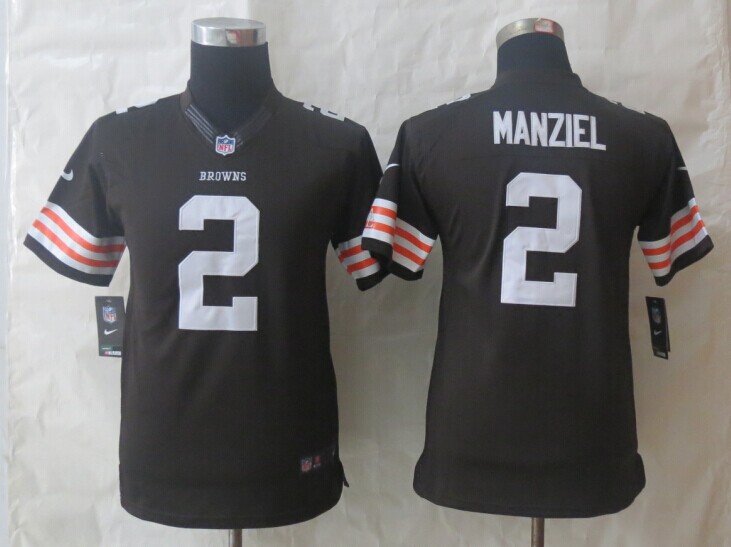 Youth Nike Cleveland Browns 2 Manziel Brown Limited Jerseys