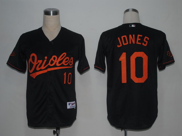 MLB Baltimore Orioles #10 Jones Youth Black Jersey