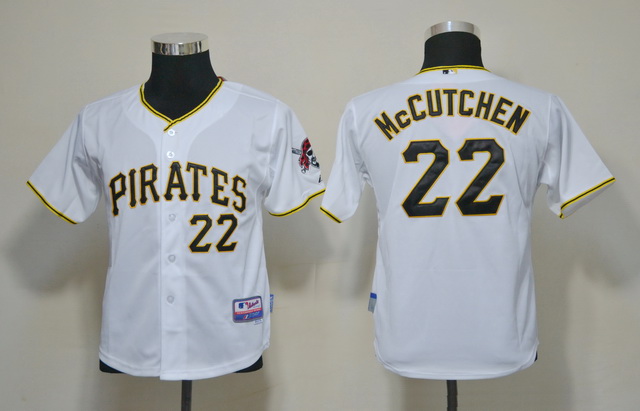 MLB Pittsburgh Pirates #22 McCutchen White Youth Jersey