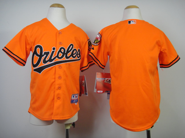 MLB Baltimore Orioles Blank Youth Orange Jersey