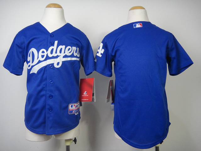 MLB Los Angeles Dodgers Blank Youth Jersey Blue