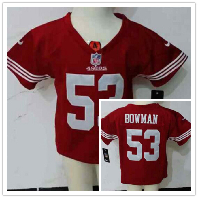 Nike San Francisco 49ers #53 Bowman Red Youth Jersey 2-5T