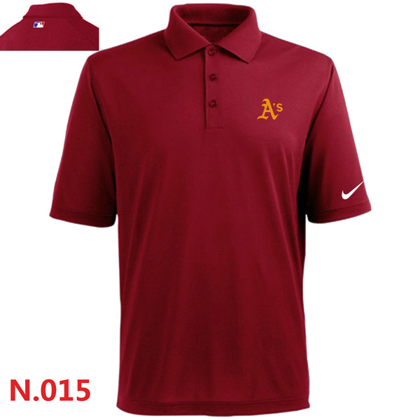 Nike Oakland Athletics 2014 Players Performance Polo -Red3