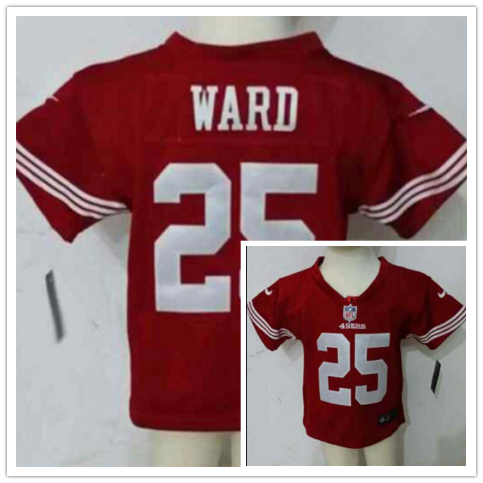 Nike San Francisco 49ers #25 Ward Red Youth Jersey 2-5T