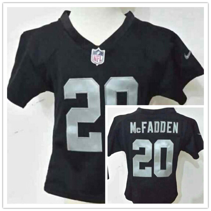 Nike Oakland Raiders #20 McFadden Black Youth Jersey 2-5T