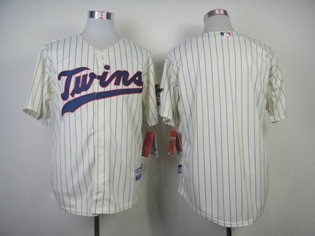 MLB Minnesota Twins Blank Jersey Cream