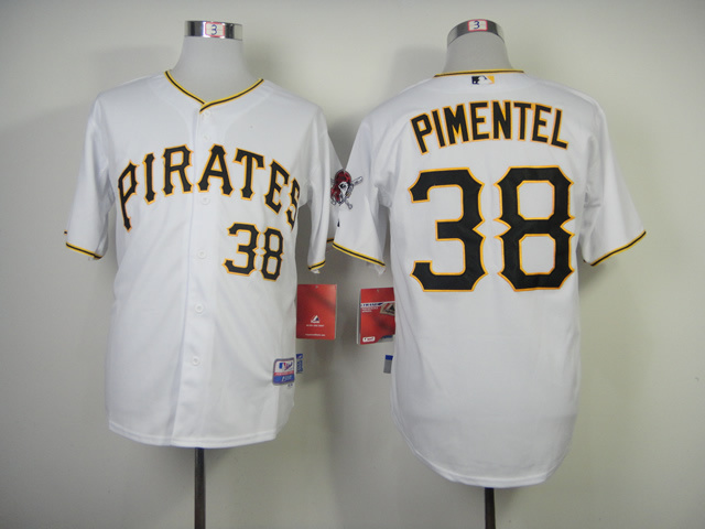 MLB Pittsburgh Pirates #38 Stolmy Pimentel White New Jersey
