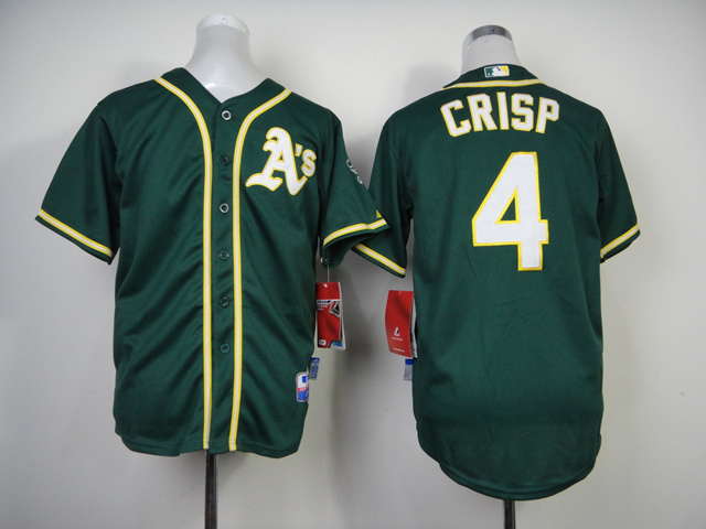 MLB Oakland Athletics #4 Crisp Kids Jersey Green