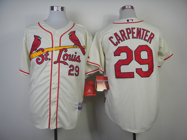 MLB St. Louis Cardinals #29 Carpenter Cream Jersey