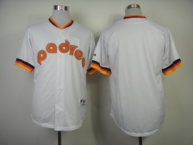 MLB San Diego Padres White 1984 Throwback Jersey