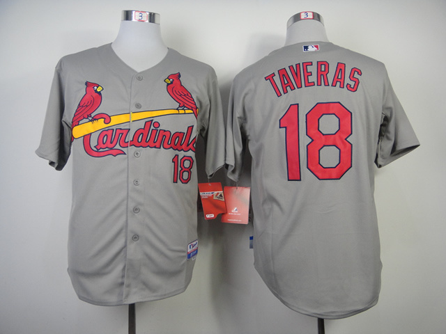 MLB St. Louis cardinals #18 Taveras Gray Jersey