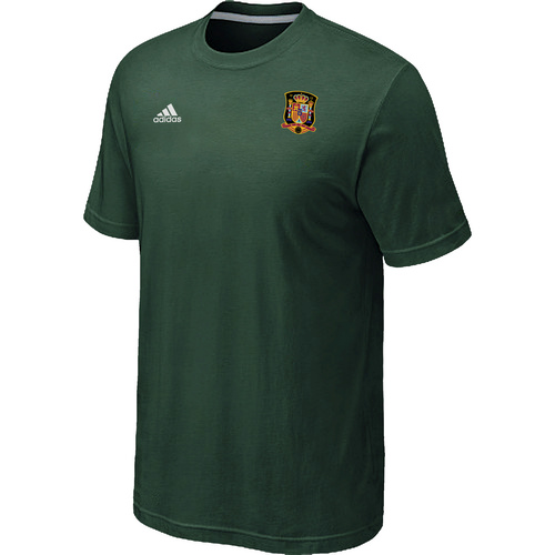 Green Adidas The World Cup Spain Soccer T-Shirt