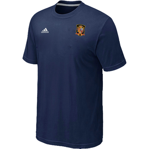 Dark blue Adidas The World Cup Spain Soccer T-Shirt