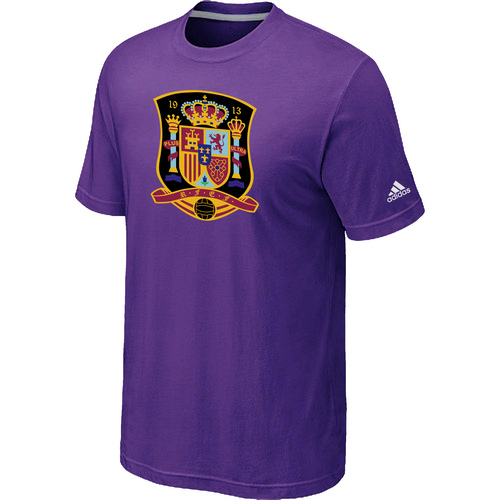 Adidas The World Cup Spain Soccer T-Shirt Purple