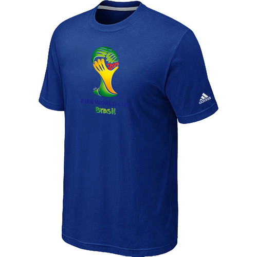 Adidas 2014 The World Cup Soccer T-Shirt Blue