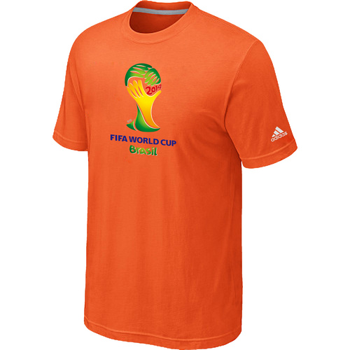 Adidas 2014 The World Cup Soccer T-Shirt Orange
