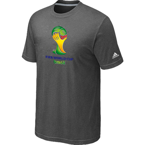 Adidas 2014 The World Cup Soccer T-Shirt Dark Grey