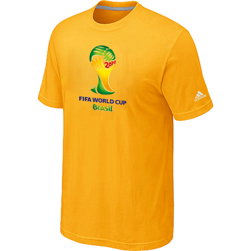 Adidas 2014 The World Cup Soccer T-Shirt Yellow