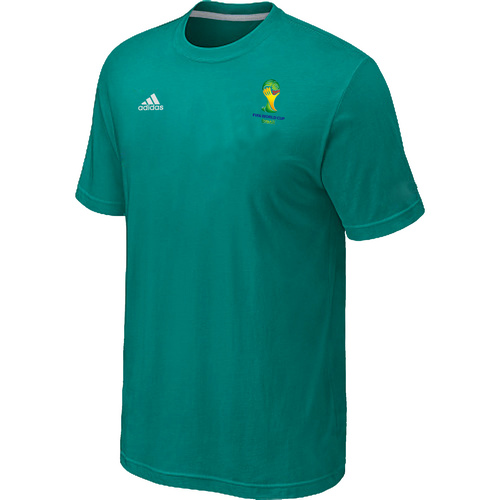 Green Adidas 2014 The World Cup Soccer T-Shirt