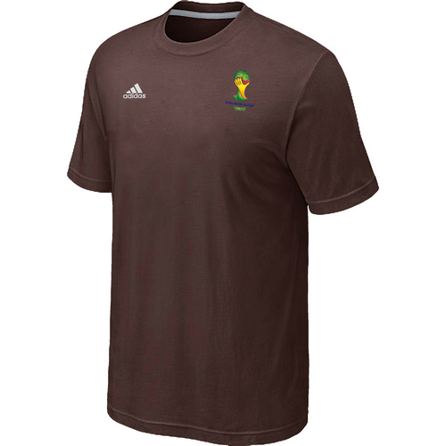 Brown Adidas 2014 The World Cup Soccer T-Shirt