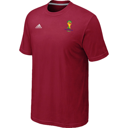 Red Adidas 2014 The World Cup Soccer T-Shirt