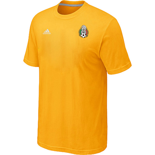 Adidas The World Cup Mexico Soccer T-Shirt Yellow