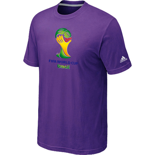Adidas 2014 The World Cup Soccer T-Shirt Purple