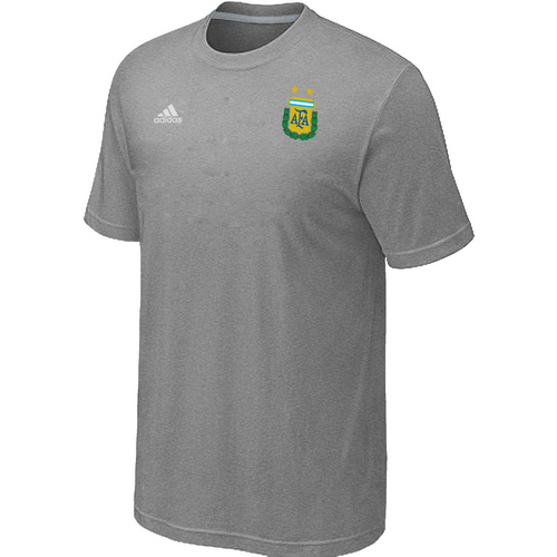 Light Grey Adidas The World Cup Argentina Soccer T-Shirt