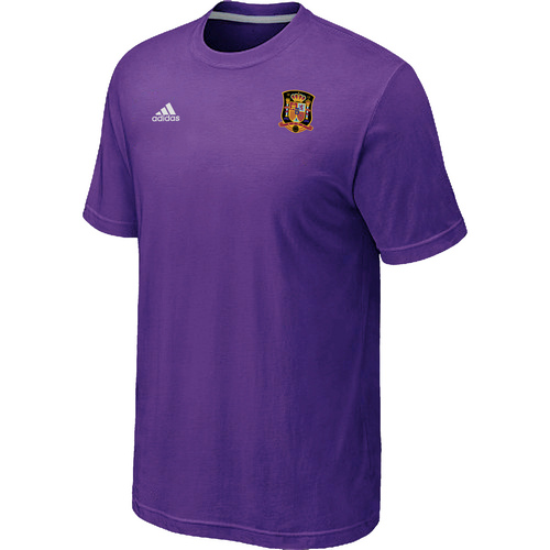 Purple Adidas The World Cup Spain Soccer T-Shirt