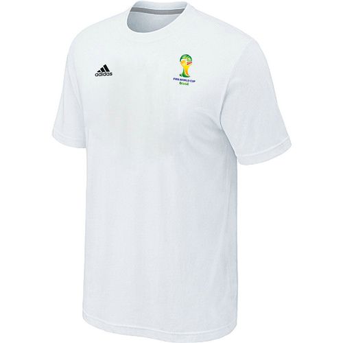 White Adidas 2014 The World Cup Soccer T-Shirt