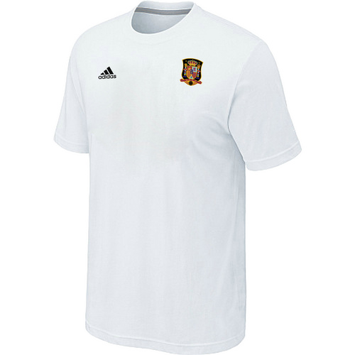 White Adidas The World Cup Spain Soccer T-Shirt