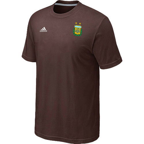 Brown Adidas The World Cup Argentina Soccer T-Shirt