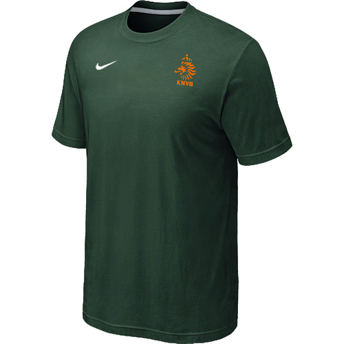Nike The World Cup  Netherlands Soccer T-Shirt Dark Green