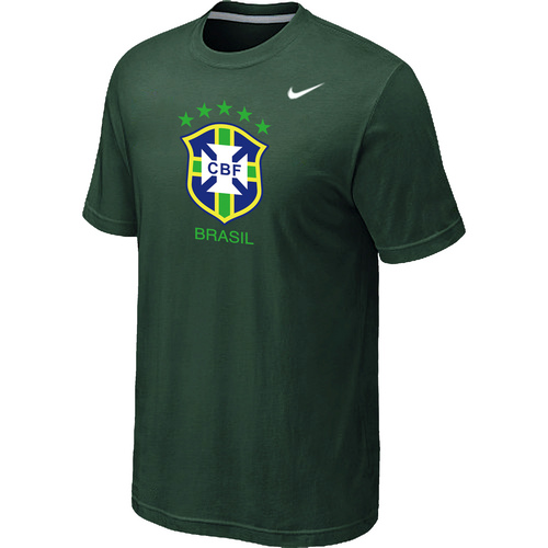 Nike The World Cup Brazil Soccer T-Shirt Dark Green