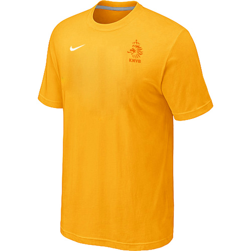 Nike The World Cup  Netherlands Soccer T-Shirt Yellow