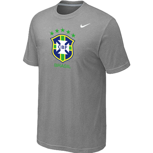 Nike The World Cup Brazil Soccer T-Shirt Light Grey