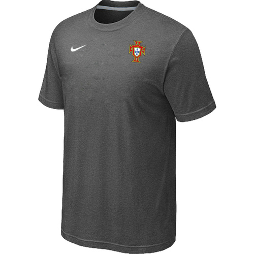 Nike The World Cup Portugal Soccer T-Shirt Dark Grey