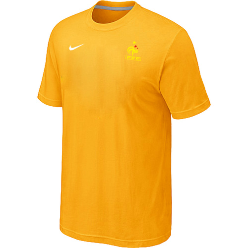 Nike The World Cup France Soccer T-Shirt Yellow