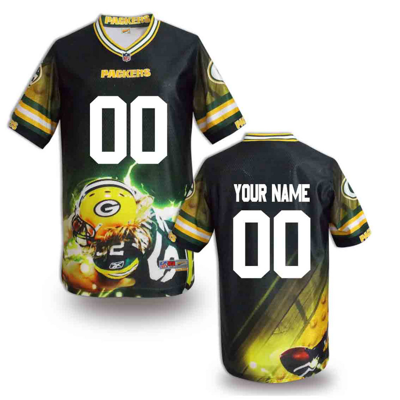 Nike Green Bay Packers Fashion New Custom Jersey 3
