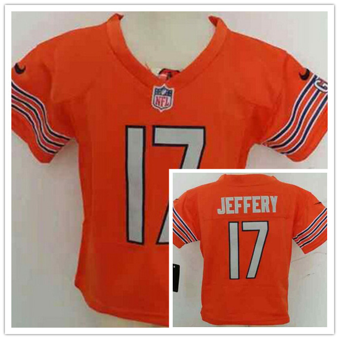 Nike Chicago Bears #17 Jeffery Orange Kids Jerseys 2-5T