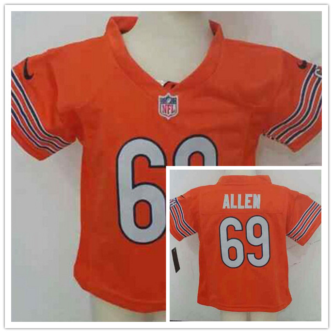 Nike Chicago Bears #69 Allen Orange Kids Jerseys 2-5T