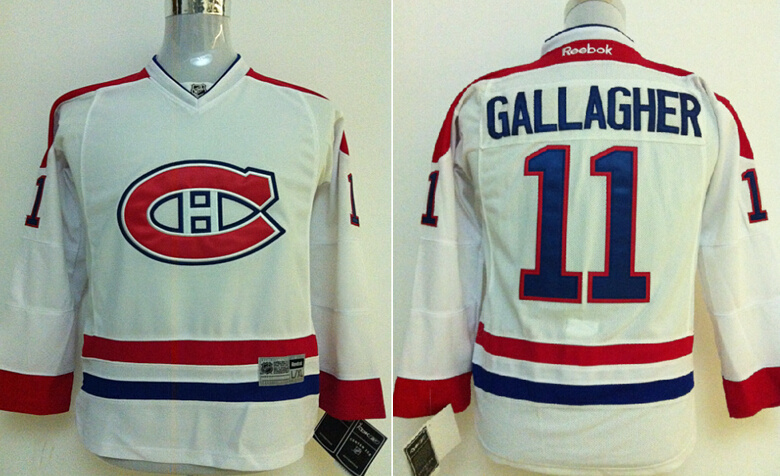 NHL Jerseys Montreal Canadiens #11 GALLAGHER White Jersey