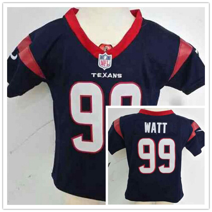 Nike Houston Texans #99 Watt Youth Blue Jersey 2-5T